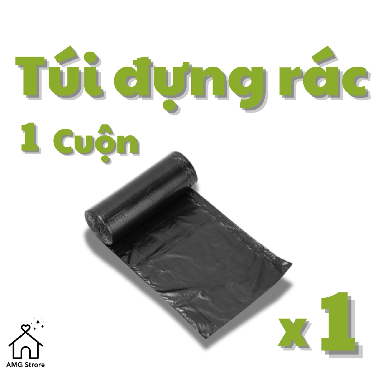 [COMBO] 3 Cuộn Túi Rác Tự Phân Hủy - Size Lớn 55*65 cm - Thân Thiện Với Môi Trường - TB3