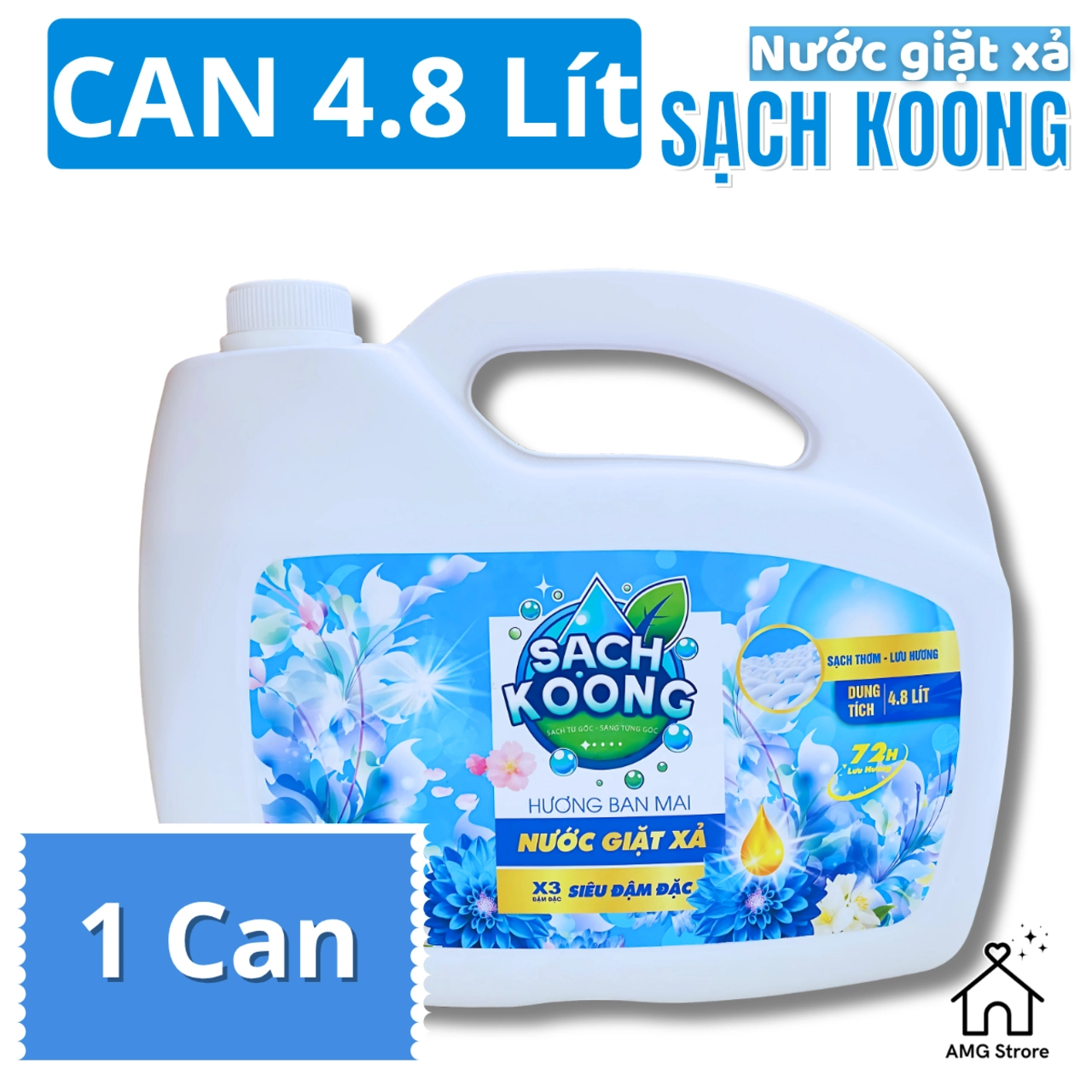 Nước Giặt Xả SẠCH KOONG Hương Ban Mai Tươi Mát Thanh Lịch, Lưu Hương Dài Lâu, Đánh Bay Vết Bẩn Cứng Đầu