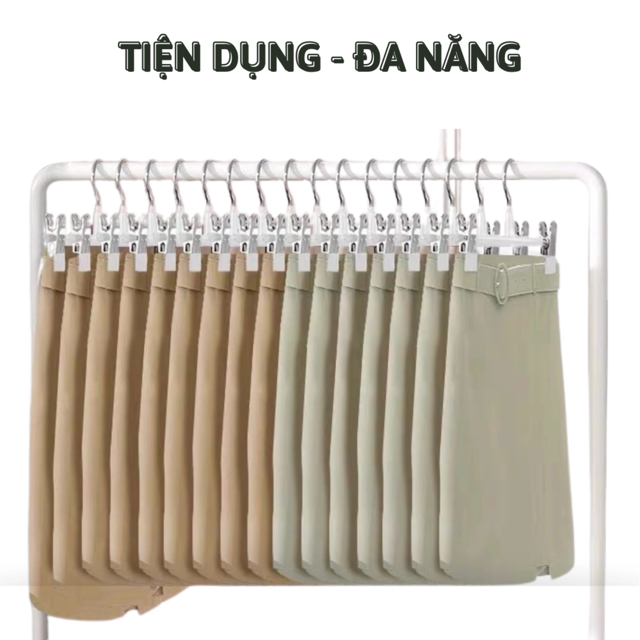 Móc Kẹp Quần Áo Inox Bọc Nhựa Cao Su Chống Trơn Trượt Không Để Lại Vết Hằn Trên Vải - FL55